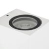 kelvo® BURANO KLV-101-0020 Φωτιστικό Τοίχου / Απλίκα για Λάμπα MR16 με Ντουί GU10 AC 220-240V Αδιάβροχο IP65 – Λευκό Ματ – Μ8 x Π8 x Υ7cm