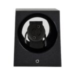 kelvo® BURANO KLV-101-0021 Φωτιστικό Τοίχου / Απλίκα για 2 Λάμπες MR16 με Ντουί GU10 AC 220-240V Αδιάβροχο IP65 – Μαύρο Ματ – Μ8 x Π8 x Υ15cm