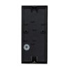 kelvo® BURANO KLV-101-0021 Φωτιστικό Τοίχου / Απλίκα για 2 Λάμπες MR16 με Ντουί GU10 AC 220-240V Αδιάβροχο IP65 – Μαύρο Ματ – Μ8 x Π8 x Υ15cm