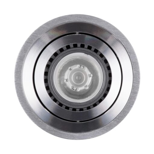 kelvo® AKIRA KLV-101-0026 Κινούμενο Φωτιστικό Downlight Σποτ για Λάμπα MR16 με Ντουί GU10 AC 220-240V IP20 – Νίκελ Βούρτσας – Μ8 x Π8 x Υ10cm