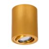 kelvo® AKIRA KLV-101-0027 Κινούμενο Φωτιστικό Downlight Σποτ για Λάμπα MR16 με Ντουί GU10 AC 220-240V IP20 – Χρυσό Βούρτσας – Μ8 x Π8 x Υ10cm