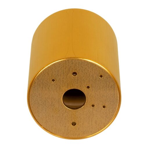 kelvo® AKIRA KLV-101-0027 Κινούμενο Φωτιστικό Downlight Σποτ για Λάμπα MR16 με Ντουί GU10 AC 220-240V IP20 – Χρυσό Βούρτσας – Μ8 x Π8 x Υ10cm