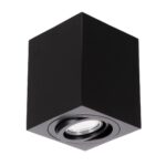 kelvo® AKIRA KLV-101-0028 Κινούμενο Φωτιστικό Downlight Σποτ για Λάμπα MR16 με Ντουί GU10 AC 220-240V IP20 – Μαύρο Ματ – Μ8 x Π8 x Υ10cm