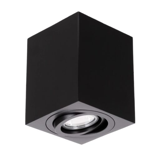kelvo® AKIRA KLV-101-0028 Κινούμενο Φωτιστικό Downlight Σποτ για Λάμπα MR16 με Ντουί GU10 AC 220-240V IP20 – Μαύρο Ματ – Μ8 x Π8 x Υ10cm