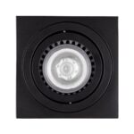 kelvo® AKIRA KLV-101-0028 Κινούμενο Φωτιστικό Downlight Σποτ για Λάμπα MR16 με Ντουί GU10 AC 220-240V IP20 – Μαύρο Ματ – Μ8 x Π8 x Υ10cm