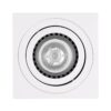 kelvo® AKIRA KLV-101-0029 Κινούμενο Φωτιστικό Downlight Σποτ για Λάμπα MR16 με Ντουί GU10 AC 220-240V IP20 – Λευκό Ματ – Μ8 x Π8 x Υ10cm