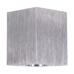 kelvo® AKIRA KLV-101-0030 Κινούμενο Φωτιστικό Downlight Σποτ για Λάμπα MR16 με Ντουί GU10 AC 220-240V IP20 – Νίκελ Βούρτσας – Μ8 x Π8 x Υ10cm