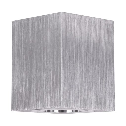 kelvo® AKIRA KLV-101-0030 Κινούμενο Φωτιστικό Downlight Σποτ για Λάμπα MR16 με Ντουί GU10 AC 220-240V IP20 – Νίκελ Βούρτσας – Μ8 x Π8 x Υ10cm