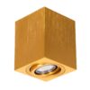kelvo® AKIRA KLV-101-0031 Κινούμενο Φωτιστικό Downlight Σποτ για Λάμπα MR16 με Ντουί GU10 AC 220-240V IP20 – Χρυσό Βούρτσας – Μ8 x Π8 x Υ10cm