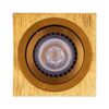 kelvo® AKIRA KLV-101-0031 Κινούμενο Φωτιστικό Downlight Σποτ για Λάμπα MR16 με Ντουί GU10 AC 220-240V IP20 – Χρυσό Βούρτσας – Μ8 x Π8 x Υ10cm