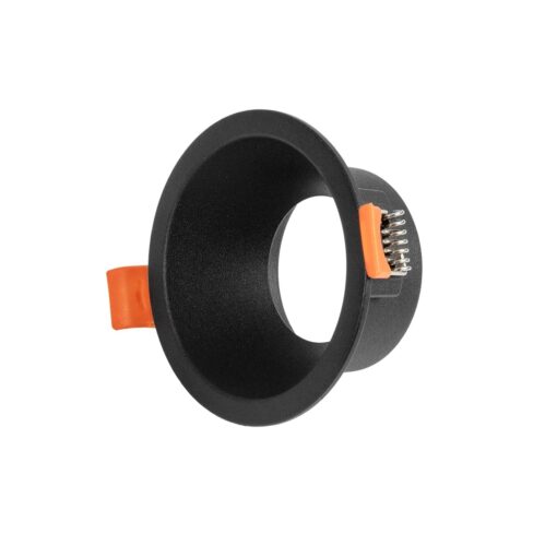 kelvo® DELTA KLV-101-0032 Χωνευτό Φωτιστικό Downlight Σποτ για Λάμπα MR16 με Ντουί GU10 AC 220-240V IP20 – Μαύρο Ματ – Μ8.5 x Π8.5 x Υ3.5cm / Q7.5cm