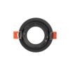 kelvo® DELTA KLV-101-0032 Χωνευτό Φωτιστικό Downlight Σποτ για Λάμπα MR16 με Ντουί GU10 AC 220-240V IP20 – Μαύρο Ματ – Μ8.5 x Π8.5 x Υ3.5cm / Q7.5cm