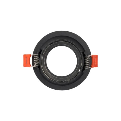 kelvo® DELTA KLV-101-0032 Χωνευτό Φωτιστικό Downlight Σποτ για Λάμπα MR16 με Ντουί GU10 AC 220-240V IP20 – Μαύρο Ματ – Μ8.5 x Π8.5 x Υ3.5cm / Q7.5cm