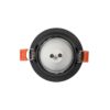 kelvo® DELTA KLV-101-0032 Χωνευτό Φωτιστικό Downlight Σποτ για Λάμπα MR16 με Ντουί GU10 AC 220-240V IP20 – Μαύρο Ματ – Μ8.5 x Π8.5 x Υ3.5cm / Q7.5cm