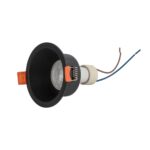 kelvo® DELTA KLV-101-0032 Χωνευτό Φωτιστικό Downlight Σποτ για Λάμπα MR16 με Ντουί GU10 AC 220-240V IP20 – Μαύρο Ματ – Μ8.5 x Π8.5 x Υ3.5cm / Q7.5cm