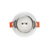 kelvo® DELTA KLV-101-0033 Χωνευτό Φωτιστικό Downlight Σποτ για Λάμπα MR16 με Ντουί GU10 AC 220-240V IP20 – Λευκό Ματ – Μ8.5 x Π8.5 x Υ3.5cm / Q7.5cm