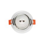 kelvo® DELTA KLV-101-0033 Χωνευτό Φωτιστικό Downlight Σποτ για Λάμπα MR16 με Ντουί GU10 AC 220-240V IP20 – Λευκό Ματ – Μ8.5 x Π8.5 x Υ3.5cm / Q7.5cm