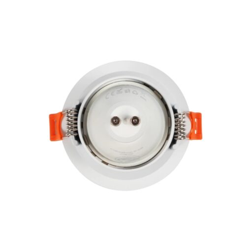 kelvo® DELTA KLV-101-0033 Χωνευτό Φωτιστικό Downlight Σποτ για Λάμπα MR16 με Ντουί GU10 AC 220-240V IP20 – Λευκό Ματ – Μ8.5 x Π8.5 x Υ3.5cm / Q7.5cm