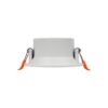 kelvo® DELTA KLV-101-0033 Χωνευτό Φωτιστικό Downlight Σποτ για Λάμπα MR16 με Ντουί GU10 AC 220-240V IP20 – Λευκό Ματ – Μ8.5 x Π8.5 x Υ3.5cm / Q7.5cm