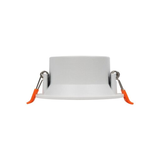 kelvo® DELTA KLV-101-0033 Χωνευτό Φωτιστικό Downlight Σποτ για Λάμπα MR16 με Ντουί GU10 AC 220-240V IP20 – Λευκό Ματ – Μ8.5 x Π8.5 x Υ3.5cm / Q7.5cm