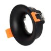 kelvo® OMICRON KLV-101-0034 Χωνευτό Φωτιστικό Downlight Σποτ για Λάμπα MR16 με Ντουί GU10 AC 220-240V IP20 – Μαύρο Ματ – Μ8.5 x Π8.5 x Υ3cm / Q7.5cm