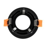 kelvo® OMICRON KLV-101-0034 Χωνευτό Φωτιστικό Downlight Σποτ για Λάμπα MR16 με Ντουί GU10 AC 220-240V IP20 – Μαύρο Ματ – Μ8.5 x Π8.5 x Υ3cm / Q7.5cm