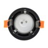 kelvo® OMICRON KLV-101-0034 Χωνευτό Φωτιστικό Downlight Σποτ για Λάμπα MR16 με Ντουί GU10 AC 220-240V IP20 – Μαύρο Ματ – Μ8.5 x Π8.5 x Υ3cm / Q7.5cm