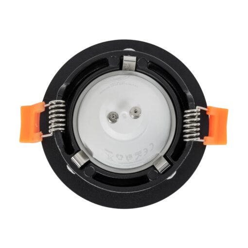 kelvo® OMICRON KLV-101-0034 Χωνευτό Φωτιστικό Downlight Σποτ για Λάμπα MR16 με Ντουί GU10 AC 220-240V IP20 – Μαύρο Ματ – Μ8.5 x Π8.5 x Υ3cm / Q7.5cm