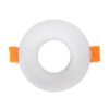 kelvo® OMICRON KLV-101-0035 Χωνευτό Φωτιστικό Downlight Σποτ για Λάμπα MR16 με Ντουί GU10 AC 220-240V IP20 – Λευκό Ματ – Μ8.5 x Π8.5 x Υ3cm / Q7.5cm