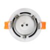 kelvo® OMICRON KLV-101-0035 Χωνευτό Φωτιστικό Downlight Σποτ για Λάμπα MR16 με Ντουί GU10 AC 220-240V IP20 – Λευκό Ματ – Μ8.5 x Π8.5 x Υ3cm / Q7.5cm