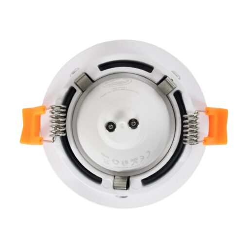 kelvo® OMICRON KLV-101-0035 Χωνευτό Φωτιστικό Downlight Σποτ για Λάμπα MR16 με Ντουί GU10 AC 220-240V IP20 – Λευκό Ματ – Μ8.5 x Π8.5 x Υ3cm / Q7.5cm