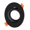 kelvo® OMEGA KLV-101-0036 Χωνευτό Κινούμενο Φωτιστικό Downlight Σποτ για Λάμπα MR16 με Ντουί GU10 AC 220-240V IP20 – Μαύρο Ματ – Μ10.5 x Π10.5 x Υ2.2cm / Q7.5cm