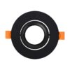 kelvo® OMEGA KLV-101-0036 Χωνευτό Κινούμενο Φωτιστικό Downlight Σποτ για Λάμπα MR16 με Ντουί GU10 AC 220-240V IP20 – Μαύρο Ματ – Μ10.5 x Π10.5 x Υ2.2cm / Q7.5cm