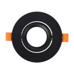 kelvo® OMEGA KLV-101-0036 Χωνευτό Κινούμενο Φωτιστικό Downlight Σποτ για Λάμπα MR16 με Ντουί GU10 AC 220-240V IP20 – Μαύρο Ματ – Μ10.5 x Π10.5 x Υ2.2cm / Q7.5cm