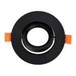 kelvo® OMEGA KLV-101-0036 Χωνευτό Κινούμενο Φωτιστικό Downlight Σποτ για Λάμπα MR16 με Ντουί GU10 AC 220-240V IP20 – Μαύρο Ματ – Μ10.5 x Π10.5 x Υ2.2cm / Q7.5cm