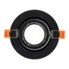 kelvo® OMEGA KLV-101-0036 Χωνευτό Κινούμενο Φωτιστικό Downlight Σποτ για Λάμπα MR16 με Ντουί GU10 AC 220-240V IP20 – Μαύρο Ματ – Μ10.5 x Π10.5 x Υ2.2cm / Q7.5cm