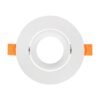 kelvo® OMEGA KLV-101-0037 Χωνευτό Κινούμενο Φωτιστικό Downlight Σποτ για Λάμπα MR16 με Ντουί GU10 AC 220-240V IP20 – Λευκό Ματ – Μ10.5 x Π10.5 x Υ2.2cm / Q7.5cm