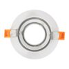 kelvo® OMEGA KLV-101-0037 Χωνευτό Κινούμενο Φωτιστικό Downlight Σποτ για Λάμπα MR16 με Ντουί GU10 AC 220-240V IP20 – Λευκό Ματ – Μ10.5 x Π10.5 x Υ2.2cm / Q7.5cm