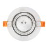 kelvo® OMEGA KLV-101-0037 Χωνευτό Κινούμενο Φωτιστικό Downlight Σποτ για Λάμπα MR16 με Ντουί GU10 AC 220-240V IP20 – Λευκό Ματ – Μ10.5 x Π10.5 x Υ2.2cm / Q7.5cm
