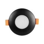 kelvo® KAPA KLV-101-0038 Χωνευτό Φωτιστικό Downlight Σποτ Μπάνιου για Λάμπα MR16 με Ντουί GU10 AC 220-240V Αδιάβροχο IP65 – Μαύρο Ματ – Μ8.5 x Π8.5 x Υ4.2cm / Q7.5cm