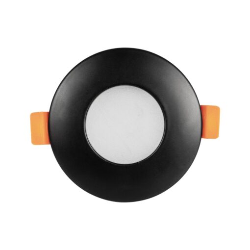 kelvo® KAPA KLV-101-0038 Χωνευτό Φωτιστικό Downlight Σποτ Μπάνιου για Λάμπα MR16 με Ντουί GU10 AC 220-240V Αδιάβροχο IP65 – Μαύρο Ματ – Μ8.5 x Π8.5 x Υ4.2cm / Q7.5cm