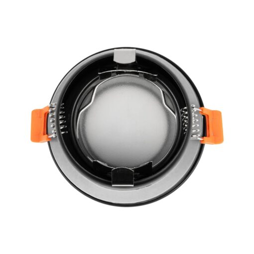 kelvo® KAPA KLV-101-0038 Χωνευτό Φωτιστικό Downlight Σποτ Μπάνιου για Λάμπα MR16 με Ντουί GU10 AC 220-240V Αδιάβροχο IP65 – Μαύρο Ματ – Μ8.5 x Π8.5 x Υ4.2cm / Q7.5cm