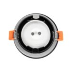 kelvo® KAPA KLV-101-0038 Χωνευτό Φωτιστικό Downlight Σποτ Μπάνιου για Λάμπα MR16 με Ντουί GU10 AC 220-240V Αδιάβροχο IP65 – Μαύρο Ματ – Μ8.5 x Π8.5 x Υ4.2cm / Q7.5cm