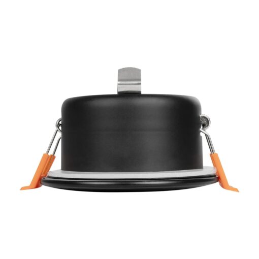 kelvo® KAPA KLV-101-0038 Χωνευτό Φωτιστικό Downlight Σποτ Μπάνιου για Λάμπα MR16 με Ντουί GU10 AC 220-240V Αδιάβροχο IP65 – Μαύρο Ματ – Μ8.5 x Π8.5 x Υ4.2cm / Q7.5cm