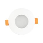 kelvo® KAPA KLV-101-0039 Χωνευτό Φωτιστικό Downlight Σποτ Μπάνιου για Λάμπα MR16 με Ντουί GU10 AC 220-240V Αδιάβροχο IP65 – Λευκό Ματ – Μ8.5 x Π8.5 x Υ4.2cm / Q7.5cm