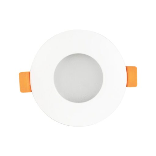 kelvo® KAPA KLV-101-0039 Χωνευτό Φωτιστικό Downlight Σποτ Μπάνιου για Λάμπα MR16 με Ντουί GU10 AC 220-240V Αδιάβροχο IP65 – Λευκό Ματ – Μ8.5 x Π8.5 x Υ4.2cm / Q7.5cm