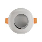 kelvo® KAPA KLV-101-0040 Χωνευτό Φωτιστικό Downlight Σποτ Μπάνιου για Λάμπα MR16 με Ντουί GU10 AC 220-240V Αδιάβροχο IP65 – Νίκελ Χρώμιο – Μ8.5 x Π8.5 x Υ4.2cm / Q7.5cm