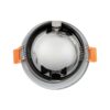 kelvo® KAPA KLV-101-0040 Χωνευτό Φωτιστικό Downlight Σποτ Μπάνιου για Λάμπα MR16 με Ντουί GU10 AC 220-240V Αδιάβροχο IP65 – Νίκελ Χρώμιο – Μ8.5 x Π8.5 x Υ4.2cm / Q7.5cm