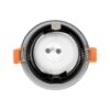 kelvo® KAPA KLV-101-0040 Χωνευτό Φωτιστικό Downlight Σποτ Μπάνιου για Λάμπα MR16 με Ντουί GU10 AC 220-240V Αδιάβροχο IP65 – Νίκελ Χρώμιο – Μ8.5 x Π8.5 x Υ4.2cm / Q7.5cm