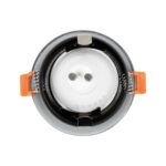 kelvo® KAPA KLV-101-0040 Χωνευτό Φωτιστικό Downlight Σποτ Μπάνιου για Λάμπα MR16 με Ντουί GU10 AC 220-240V Αδιάβροχο IP65 – Νίκελ Χρώμιο – Μ8.5 x Π8.5 x Υ4.2cm / Q7.5cm